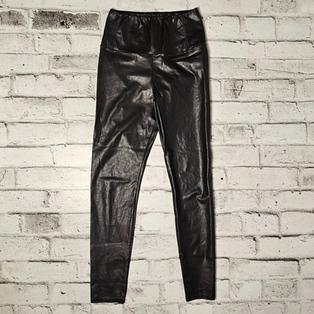 Wilfred Free Charcoal Faux Leather Pants